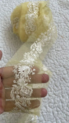 Yellow Pastel Sequin Yard Border