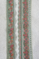MariaB Floral Green 29 Inches Both Borders