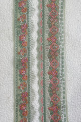 MariaB Floral Green 29 Inches Both Borders
