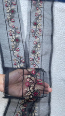 Black 33 Inches Multiple Colors Border