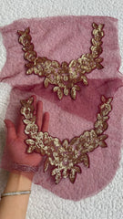 Saaphire Maroon Neckline