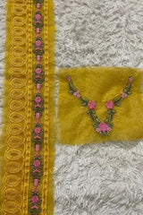 Maria B. Mustard Neckline + 38 inches