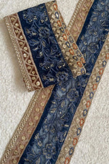 Blue,Copper and Tilla border 24 inches length