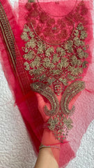 Sapphire Red and Copper Set 2 borders of 26 inches