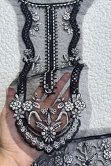 Black and Silver Set 25” border