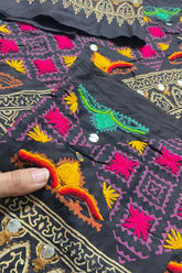 Black Handwork Border