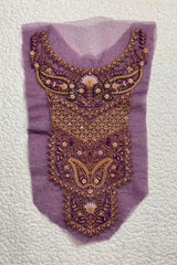 Sapphire Purple Neckline