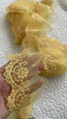 Yellow Pastel Cross-stitch Yard Border