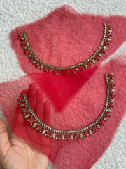 Saaphire Red Neckline