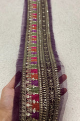 ETHNC Purple 32 inch luxe Border
