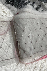 Maria B. Dolphin Grey Beads Border