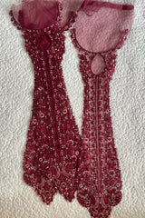 Sapphire Meroon Neckline