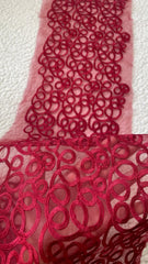 Deep Red 29 Inches Wide Hemline