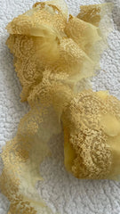 Yellow Pastel Cross-stitch Yard Border