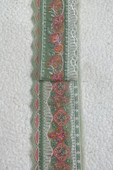 MariaB Floral Green 29 Inches Both Borders