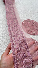 Pink 32 inches Border with Pair of Bunch