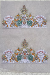 Pair of Sleeves Border Grey