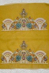 Pair of Sleeves Border Mustard