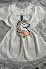 Unicorn Sequin Iron-On Motif Patch