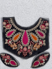 Multi Color Neckline+Pair of Bunches.