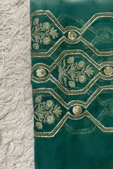 Crimson Wide Luxe Border  Green Color)