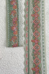 MariaB Floral Green 29 Inches Both Borders