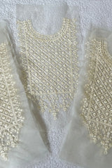Lemon Neckline+2 Yards Chickankari Border