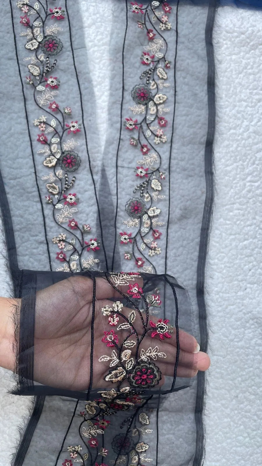 Black 33 Inches Multiple Colors Border