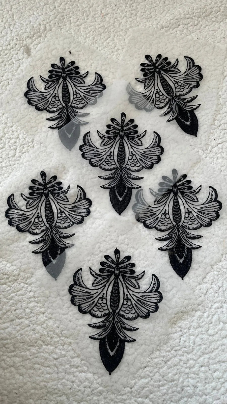 Black Embroidered one Bunch