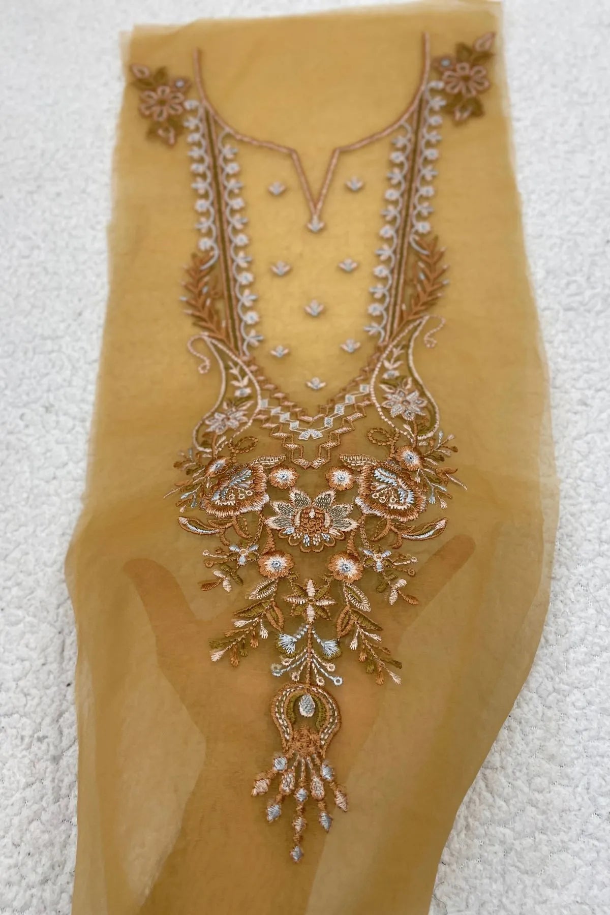 Sapphire Yellow Neckline