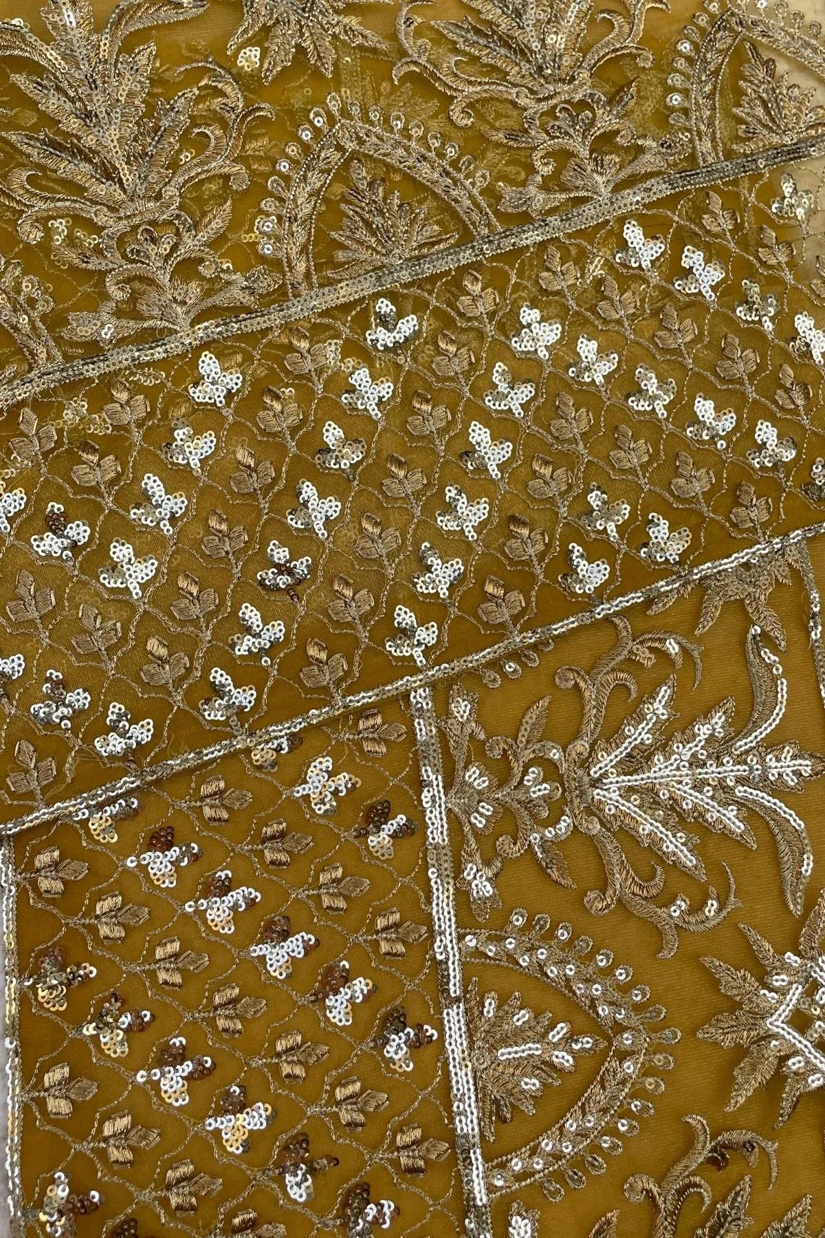 Sapphire Mustard Fancy Pair of Sleeves Borders