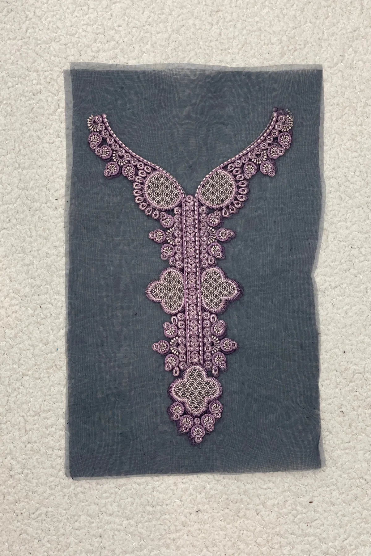 Sapphire Purple Neckline