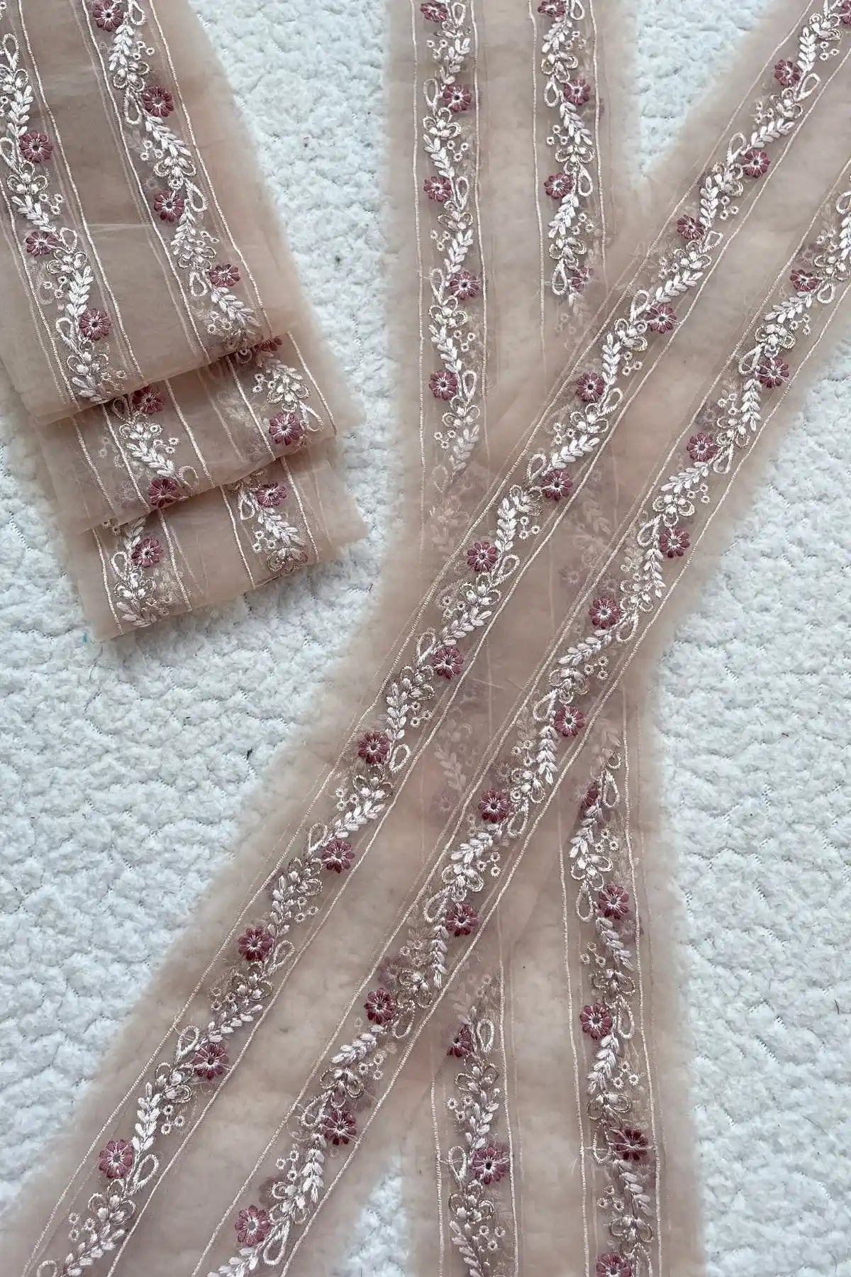 Imrozia Dupatta Pallu Thin Border (1.75 yards)