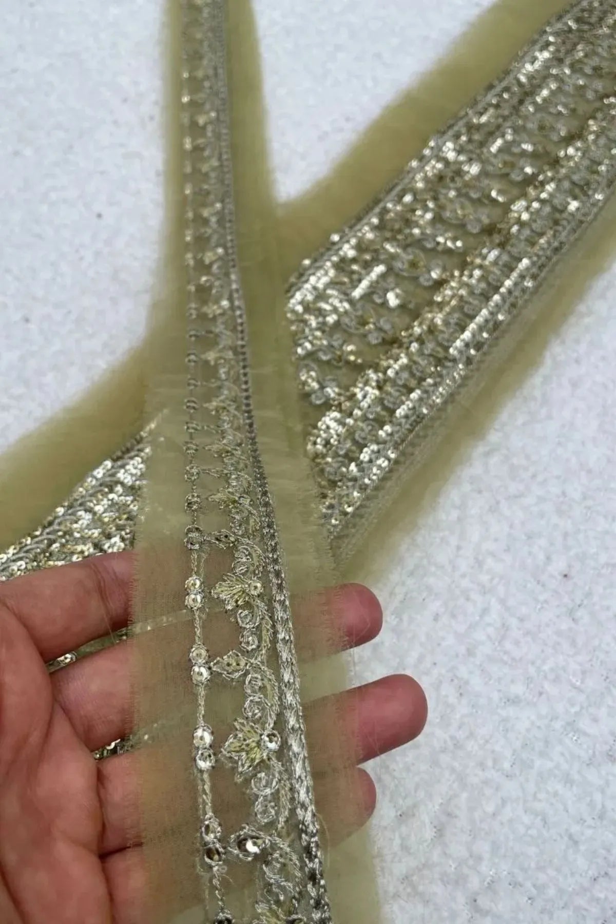 ETHNC Green Sequin Set (2 Borders)