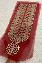 Sapphire Red Neckline