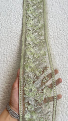 Maria B. Light Green Luxe Border (Yard)
