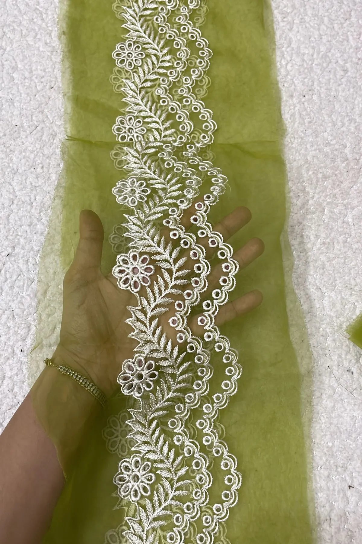MushQ Citron Chikankari 35 Inches