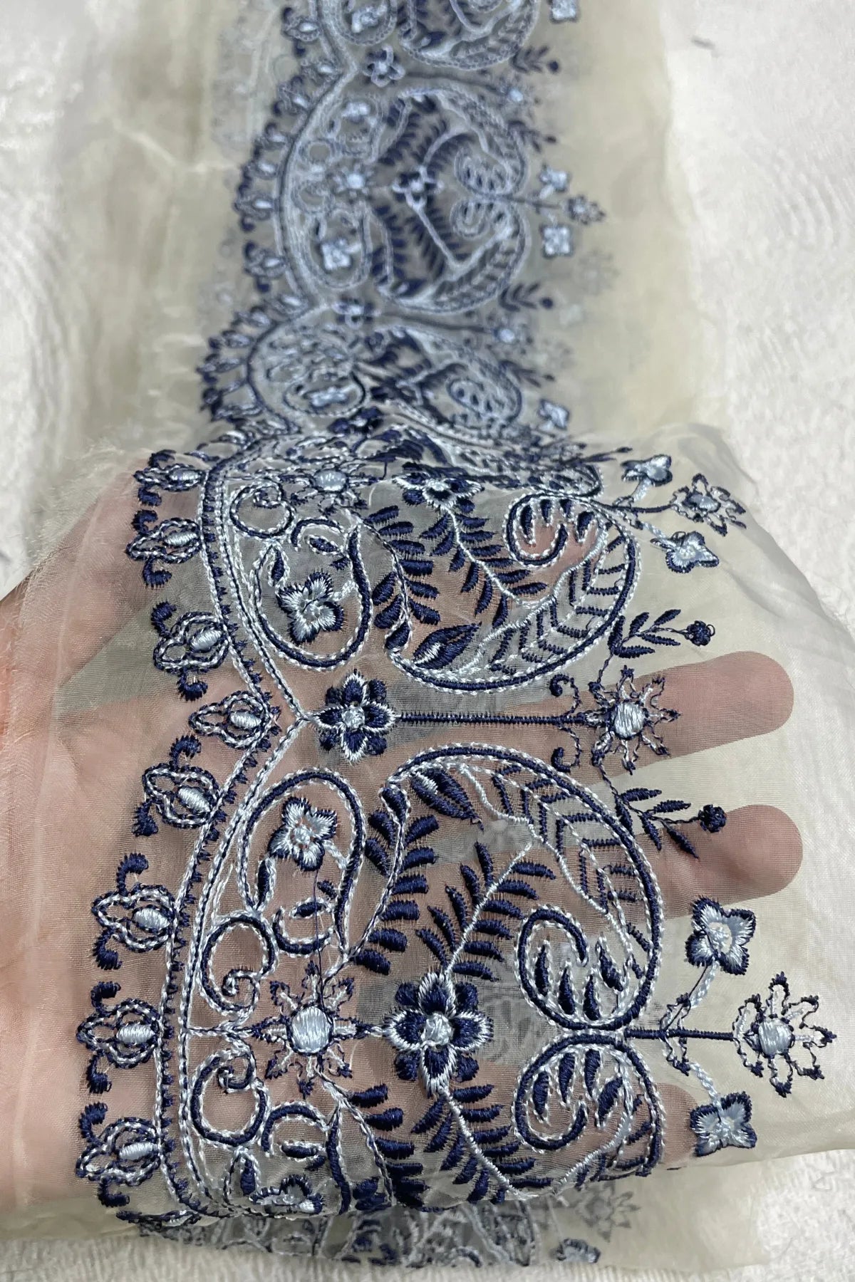 Blue Border Set (Thin 4 Yards+Wide 1 Yard)