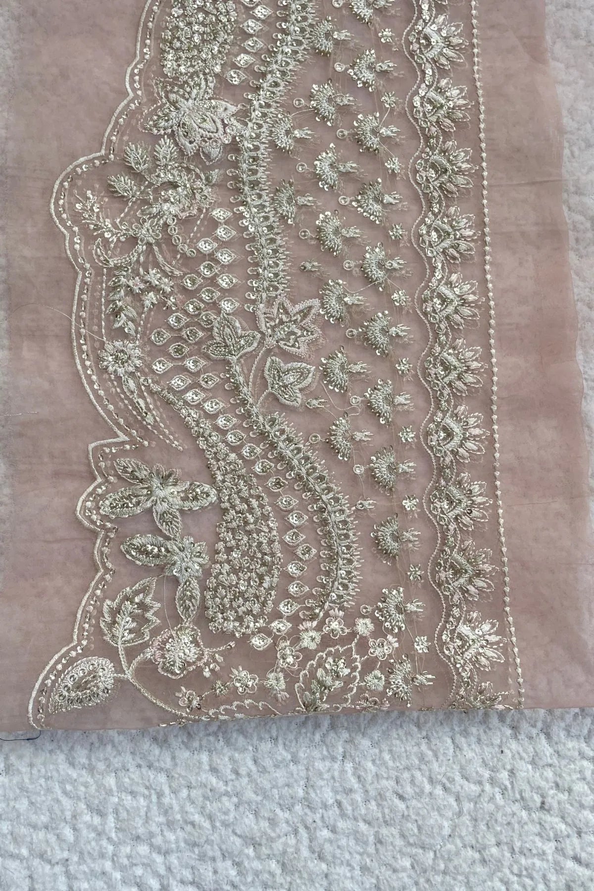 Sapphire Wide Sequin Border 32 inches