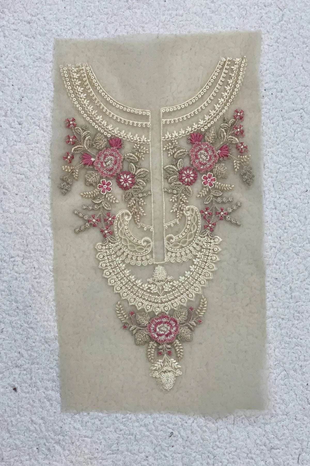Sapphire Pastel Pink Neckline