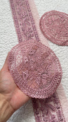 Pink 32 inches Border with Pair of Bunch