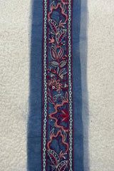Blue and Red Yard Border