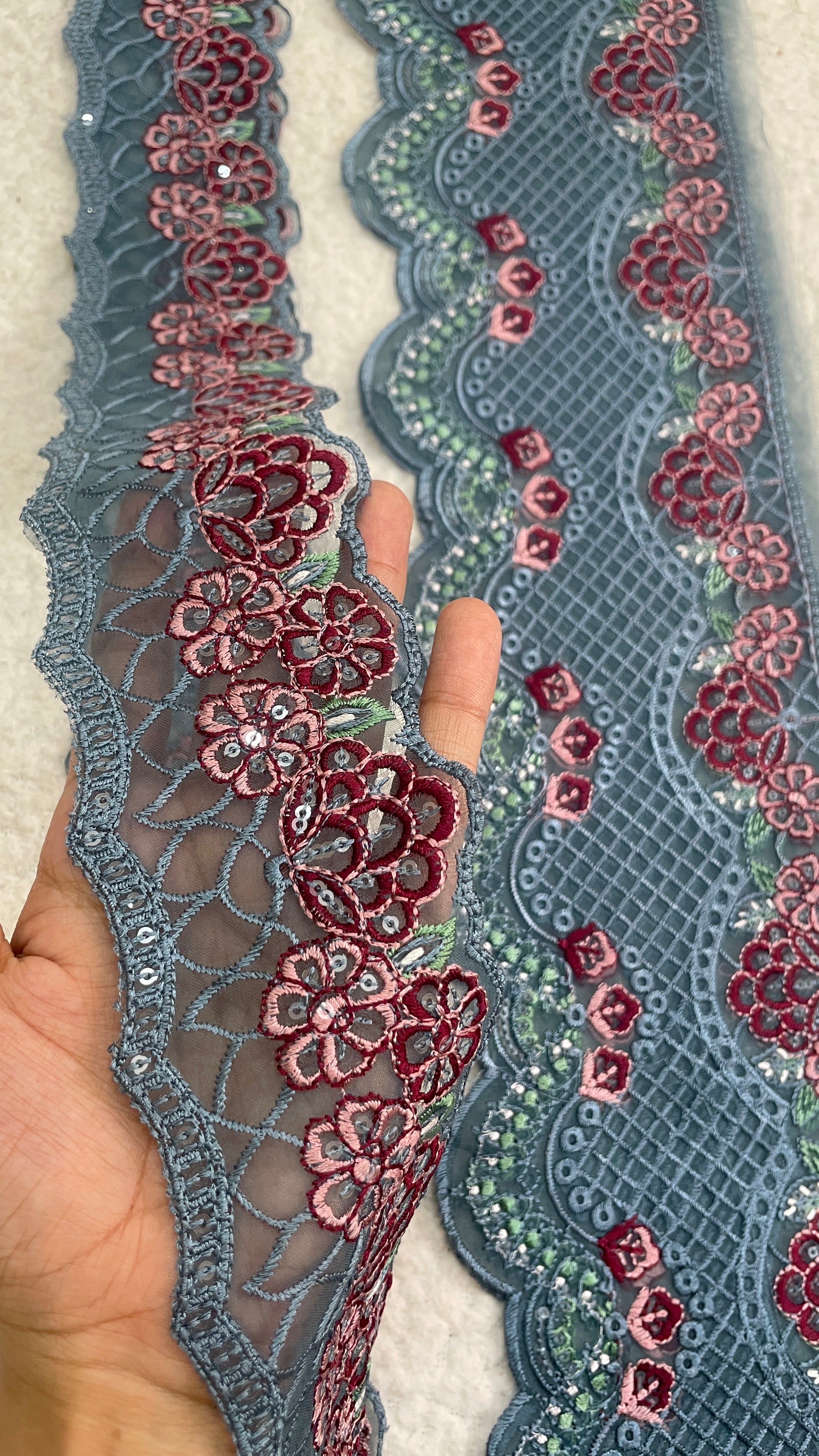 MariaB Floral zinc 29 Inches Both Borders