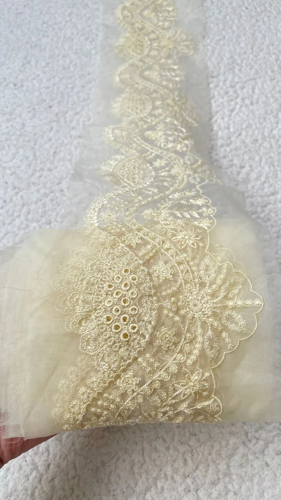 Light Yellow Chickenkari Yard Hemline
