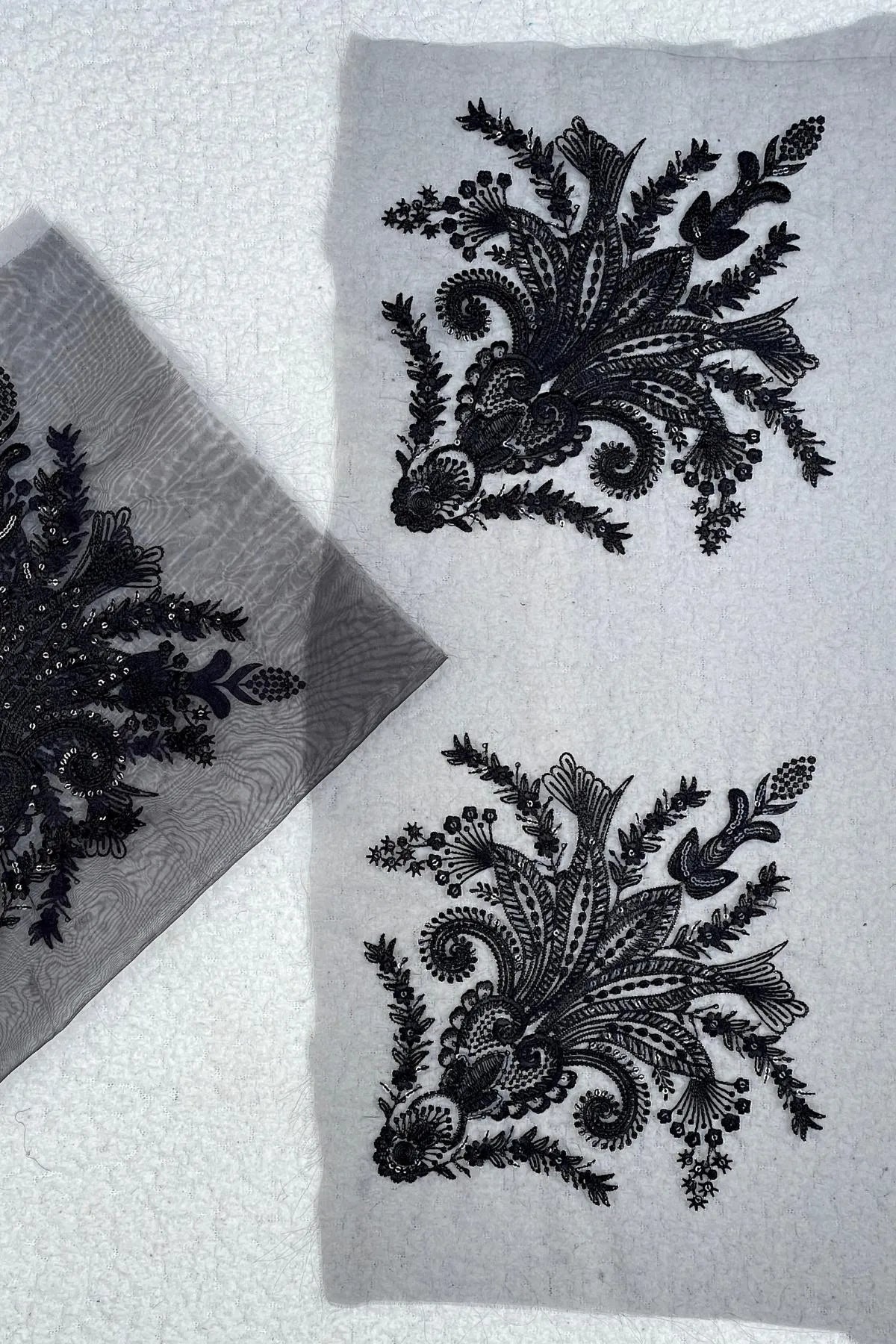 Pair of Black Bunches