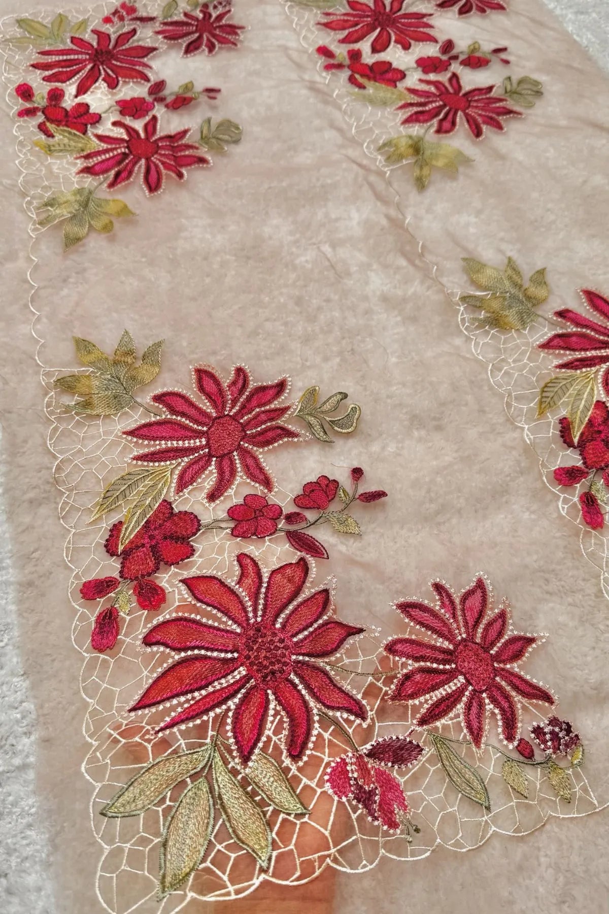 Sapphire Dupatta Pallu (pair)