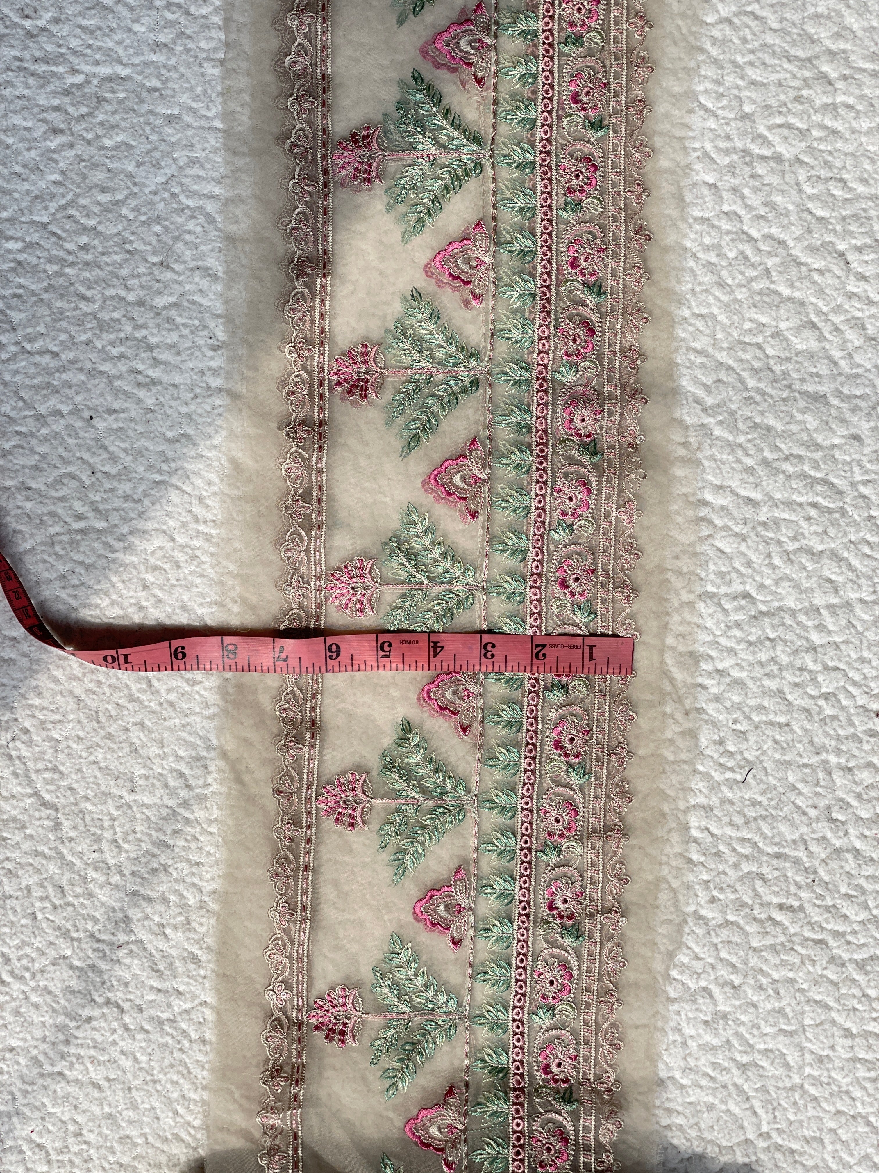 Pastel Colors 29 inches Wide &1 Yard Thin Border