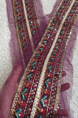 ETHNC Luxe Purple Hemline 33 Inches