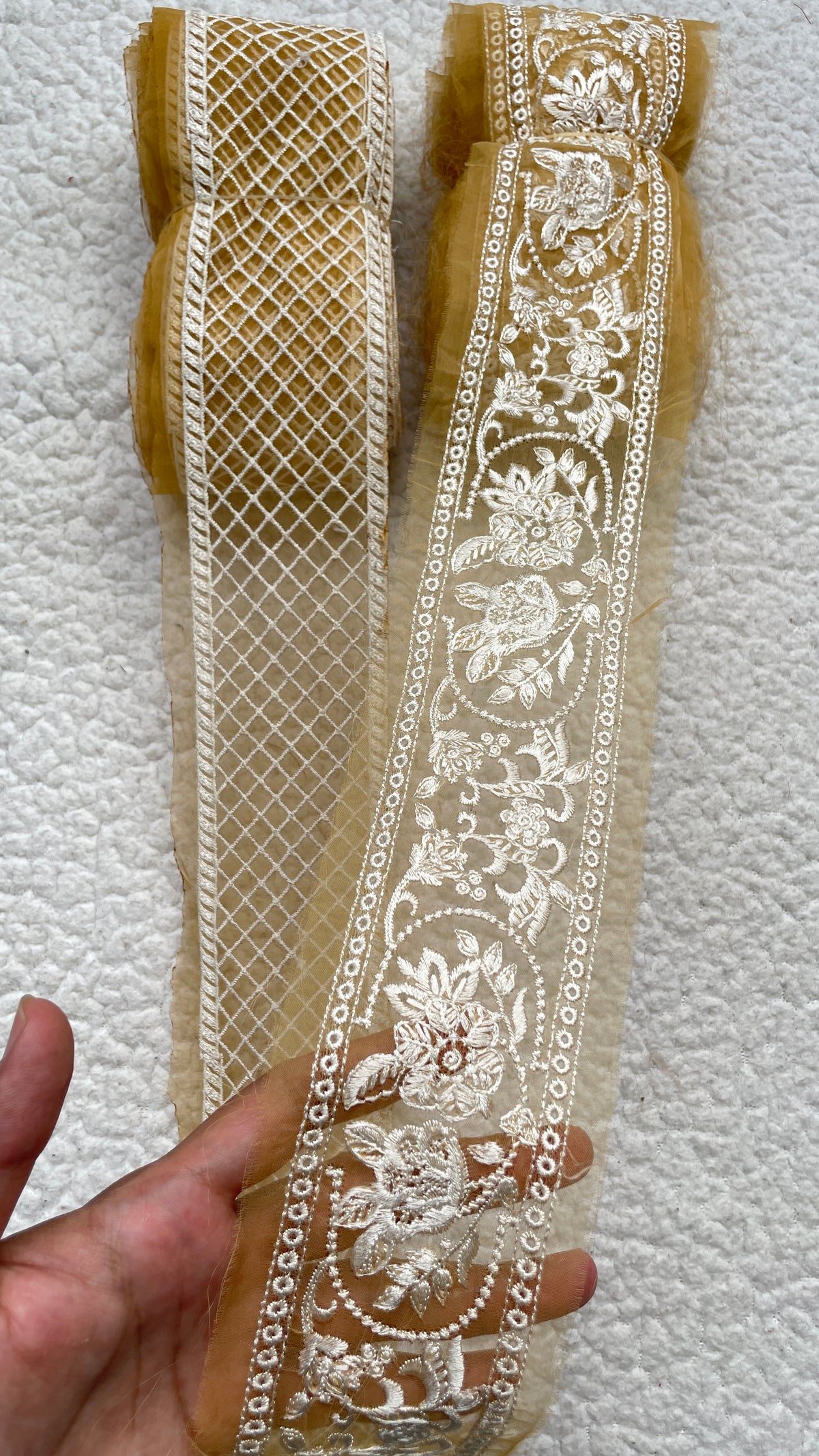Yellow Set Floral and box 35 inches Each