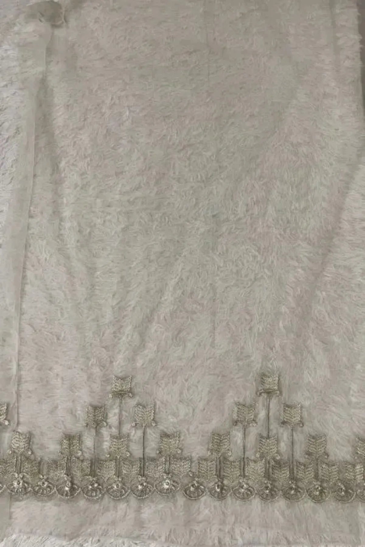 Maria B. Dyeable complete Creamy skin shirt (front+back)